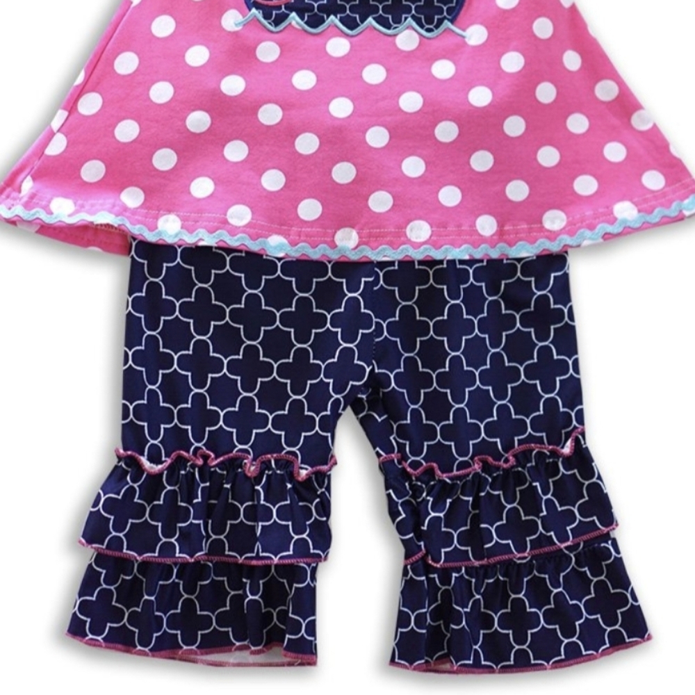 Whale Ruffle Capri Outfit - Picture 3 of 3